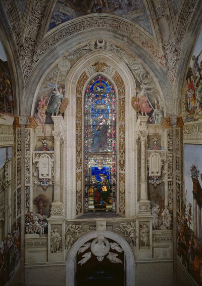 Ostwand der Strozzi-Kapelle von Filippino Lippi